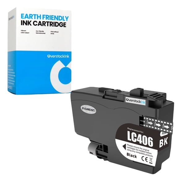OverstockInk LC406 Black Ink Cartridge Compatible for Brother LC406 Ink for MFC-J4335DW (1 Black)