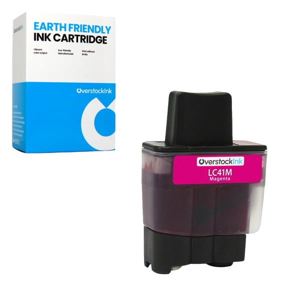 OverstockInk LC41 Magenta Ink Cartridge Compatible for Brother LC41 Ink for MFC-210C (1 Magenta)