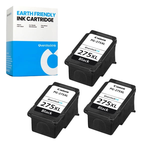 OverstockInk PG-275XL Black Ink Cartridges Compatible for Canon 275 Ink for PIXMA TS3520 (3 Black)