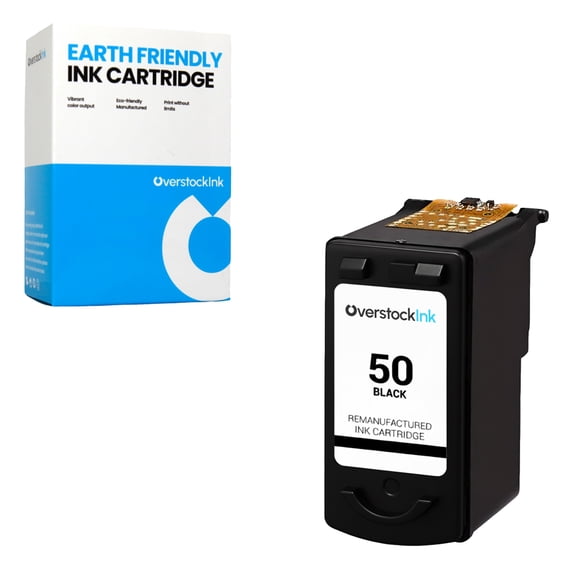 OverstockInk PG-50 Ink Cartridges Compatible for Canon PG-50 Ink Cartridge for FAX JX200 JX210P JX300 PIXMA MP150 MP160 MP170 MP180 MP450 MP460 MX300 MX310 MX318 (1 Black)