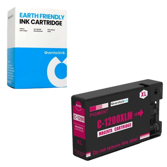 OverstockInk PGI-1200XL Magenta Ink Cartridge Compatible for Canon PGI-1200XL Ink Cartridge for MAXIFY MB2020 MB2120 MB2320 MB2720 (1 Magenta)