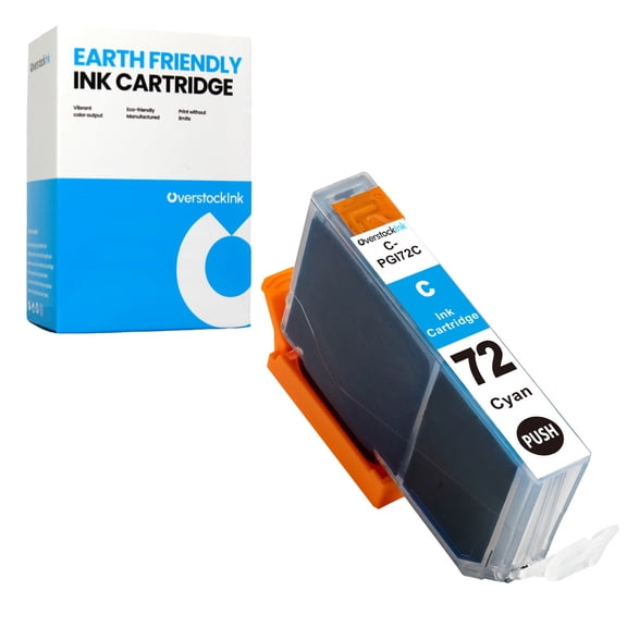 OverstockInk PGI-72 Cyan Ink Cartridge Compatible for Canon 72 Ink for PIXMA PRO-10 10S (1 Cyan)