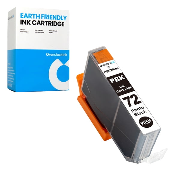 OverstockInk PGI-72 Photo Black Ink Cartridge Compatible for Canon 72 Ink for PIXMA PRO-10 (1 Photo Black)