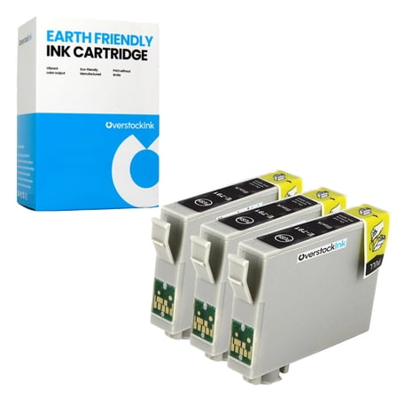 OverstockInk T079 Black Ink Cartridges Compatible for Epson 79 T079 for Stylus Photo 1500W (3 Black)