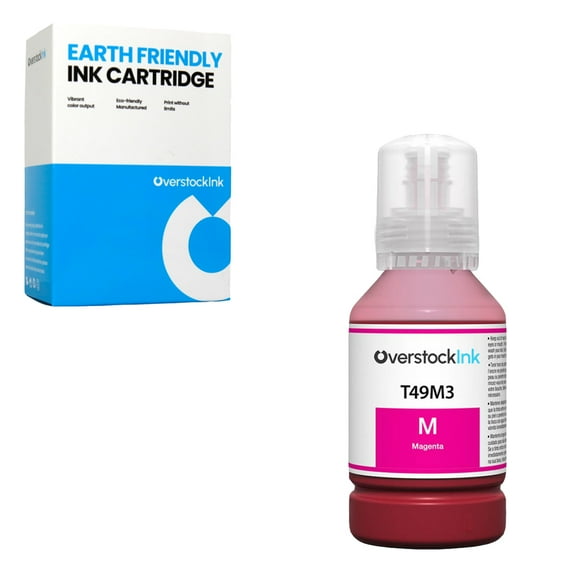 OverstockInk T49M Magenta Ink Bottle Compatible for Epson T49M for SureColor F170 (1 Magenta)
