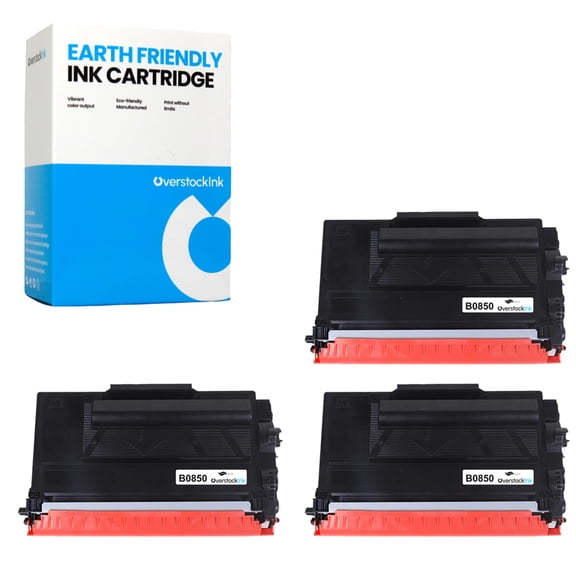 OverstockInk TN-850 Toner Cartridges 3PK Compatible for Brother TN850 MFC-L5700DN L5700DW L5705DW L5750DW L5800DW L5850DW L5900DW L6700DW L6750DW L6800DW L6800DWT L6900DW L6900DWG L6900DWT (3 Black)