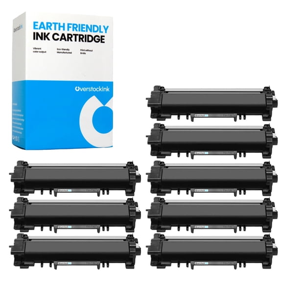 OverstockInk TN760 Printer Cartridge Compatible for Brother TN760 Toner for MFC-L2710DW (8 Black)