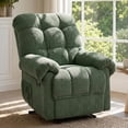 thumbnail image 1 of Overstuffed Recliner Chair for Adults, Home Theater Lounge Seating Armchair, Manual Reclining Reading Chair for Small Space Living Room Bedroom, Army Green, 1 of 9
