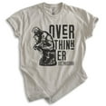 thumbnail image 1 of Overthinker Shirt, Unisex Women's Men's Shirt, Thinker Shirt, Art Shirt, Light Silk Gray, Medium, 1 of 6