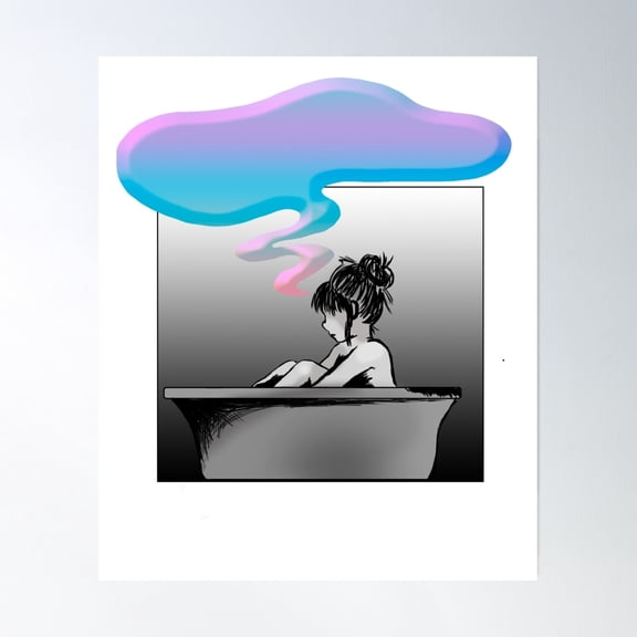 Overthinking Isolation- Vintage Wall Arttrendy Retro Print Room Decor Wall Art , Poster Only