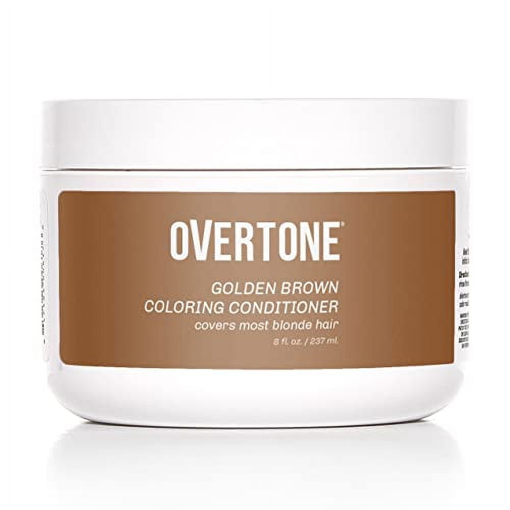 Overtone GOLDEN BROWN Coloring Conditioner, Covers Most Hair Colors 8