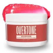 oVertone Color Depositing Semi-Permanent Hair Dye Conditioner - 8 oz For All Hair Types & Color-Treated Hair, Moisturizing Shea Butter & Coconut Oil - Vegan & Cruelty-Free, Golden Rose