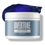 oVertone Color Depositing Semi-Permanent Hair Dye Conditioner - 8 oz For All Hair Types & Color-Treated Hair, Moisturizing Shea Butter & Coconut Oil - Vegan & Cruelty-Free, Smoky Sapphire