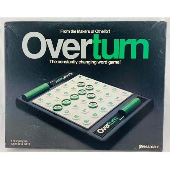 Pre-Owned Overturn Game Pressman 1993 Complete Great Condition