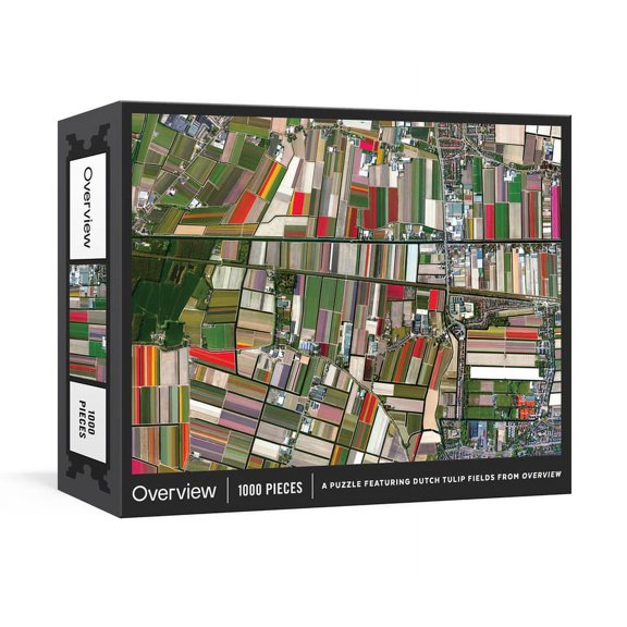 Overview Puzzle: A 1000-Piece Jigsaw Featuring Dutch Tulip Fields from Overview: Jigsaw Puzzles for Adults (Other)