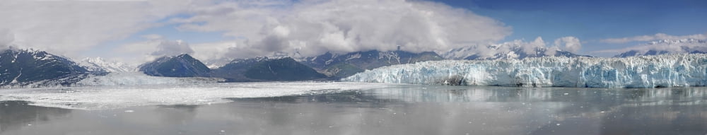 Overview of Disenchantment Bay and the Hubbard Glacier Canvas Art - Robert GendlerStocktrek Images (64 x 13)