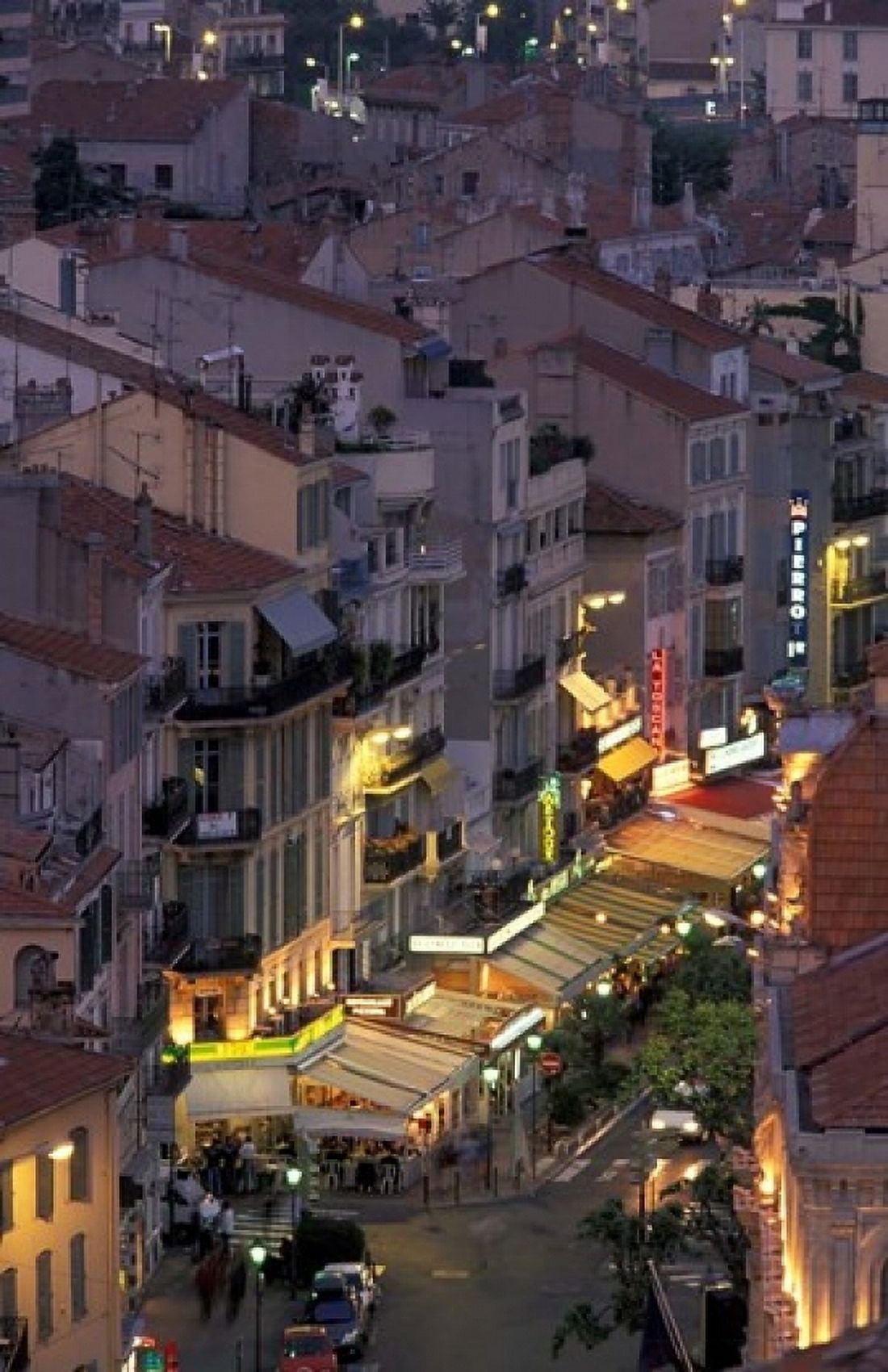 Overview of Rue Faure Cannes France Canvas Art - Walter Bibikow DanitaDelimont (24 x 36)