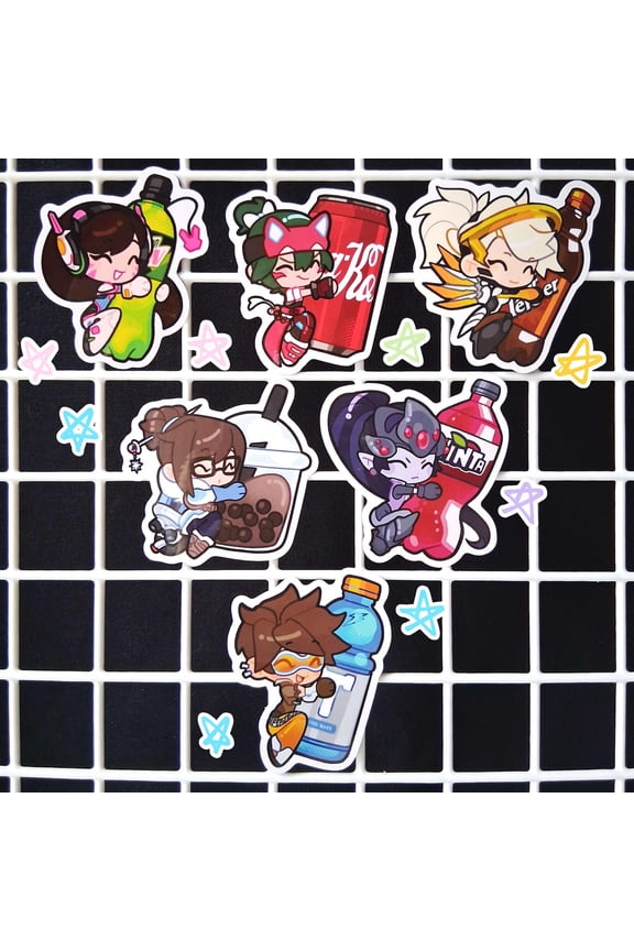 Overwatch 2.5 Vinyl Stickers (1 keychain)