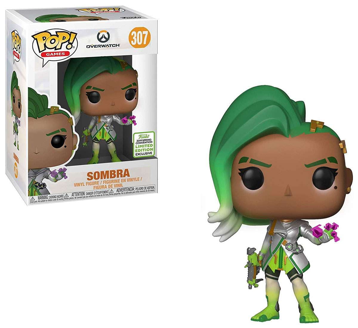 Overwatch Funko POP! Games Sombra Vinyl Figure (Glitch Skin
