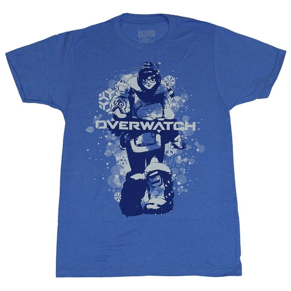 Overwatch Mens T-Shirt - It's Gonna Be Mei Tracer Splatter Image (Small)