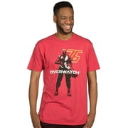Overwatch Mens T-Shirt - Soldier 76 Vigilante With Logo Image Small