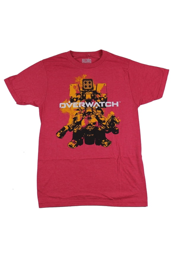 Overwatch Mens T-Shirt - Torbjorn Build Em Up Image (Small)