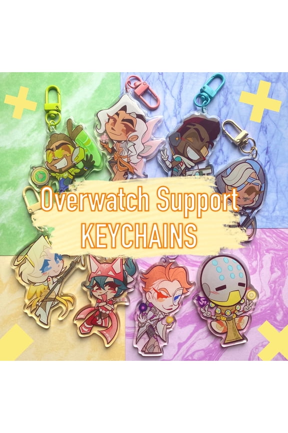 Overwatch Support Keychains // OW2 (1 keychain)