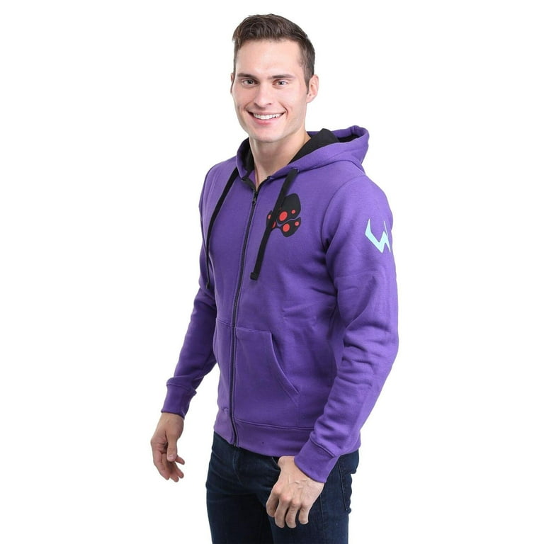 Purple zip up hoodie sale