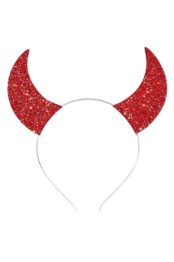 Overwhelming Cool Devil Hair Hoop Horn Headdress Cartoon Headband Headdress