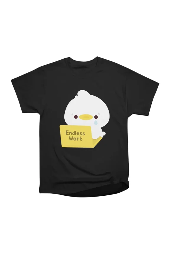 Overworked Duck T-Shirt Tee Gift For Him Merch For Her Apparel For Friend