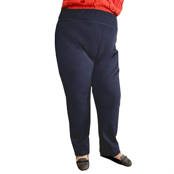 Ovidis 2-601-188-3 Back-Panel Adaptive Pants for Women - Tricotti, Navy - Medium