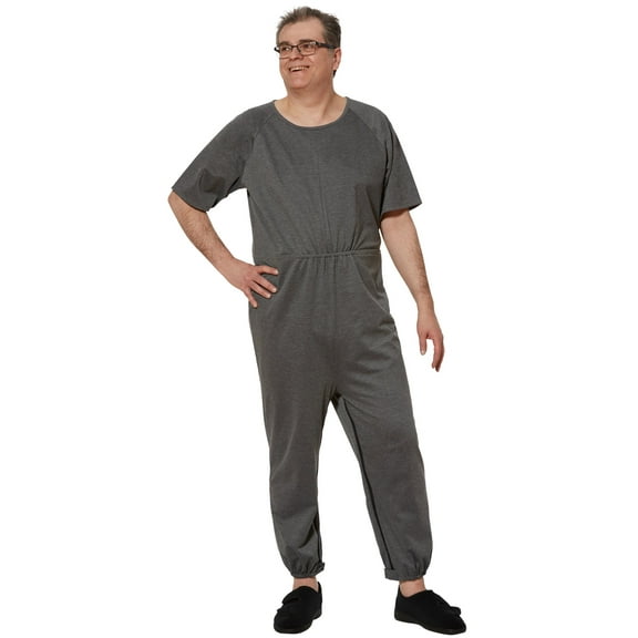 Ovidis Anti-Strip Jumpsuit for Men - Grey | Bobby | Adaptive Clothing - S