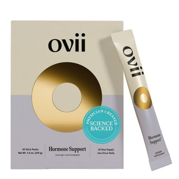 Ovii Womens Hormonal & Metabolic Support Powder, 40:1 Myo-Inositol + Reducose, Vitamin D, Biotin, 30 Stick Packs