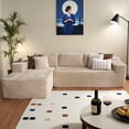 thumbnail image 1 of Ovios 106" Cloud Sofa Couch No Assembly Boneless Deep Seat Sofa for Living Room, Beige(Plush Corduroy), 1 of 11