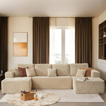 Demi Bonn 78" Modern Floor Sofa Bed with 2 Pillows, Convertible Teddy