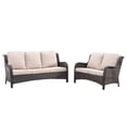 thumbnail image 1 of Ovios 2 Pieces Outdoor Patio Furniture with Sofa Wicker Patio Sectional with Loveseat for Backyard, 1 of 6