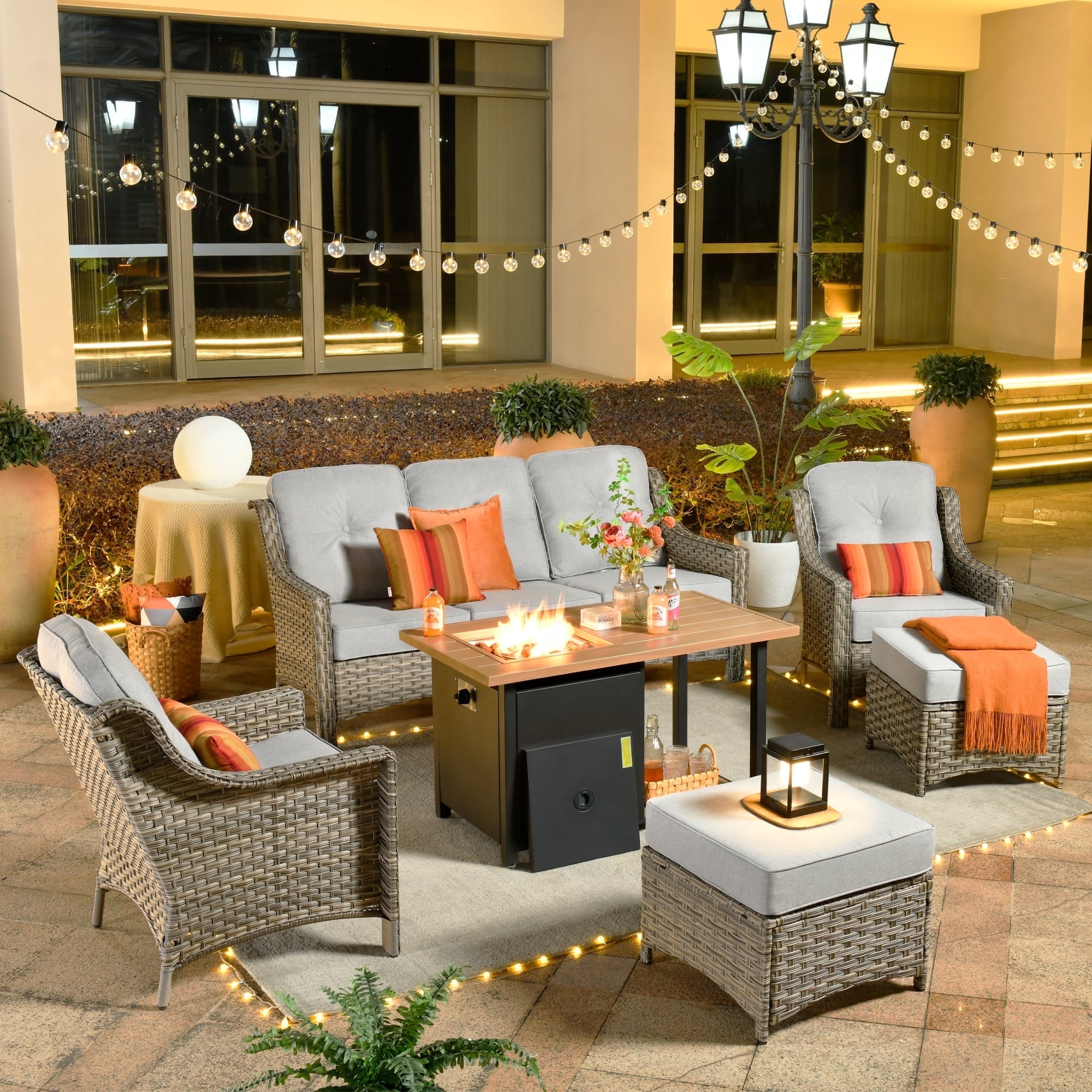 Ovios Office Patio Furniture: Comfortable Seating Sets Walmart
