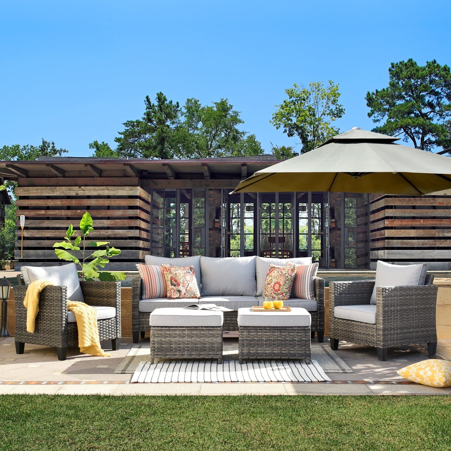 Curved Outdoor Sofa