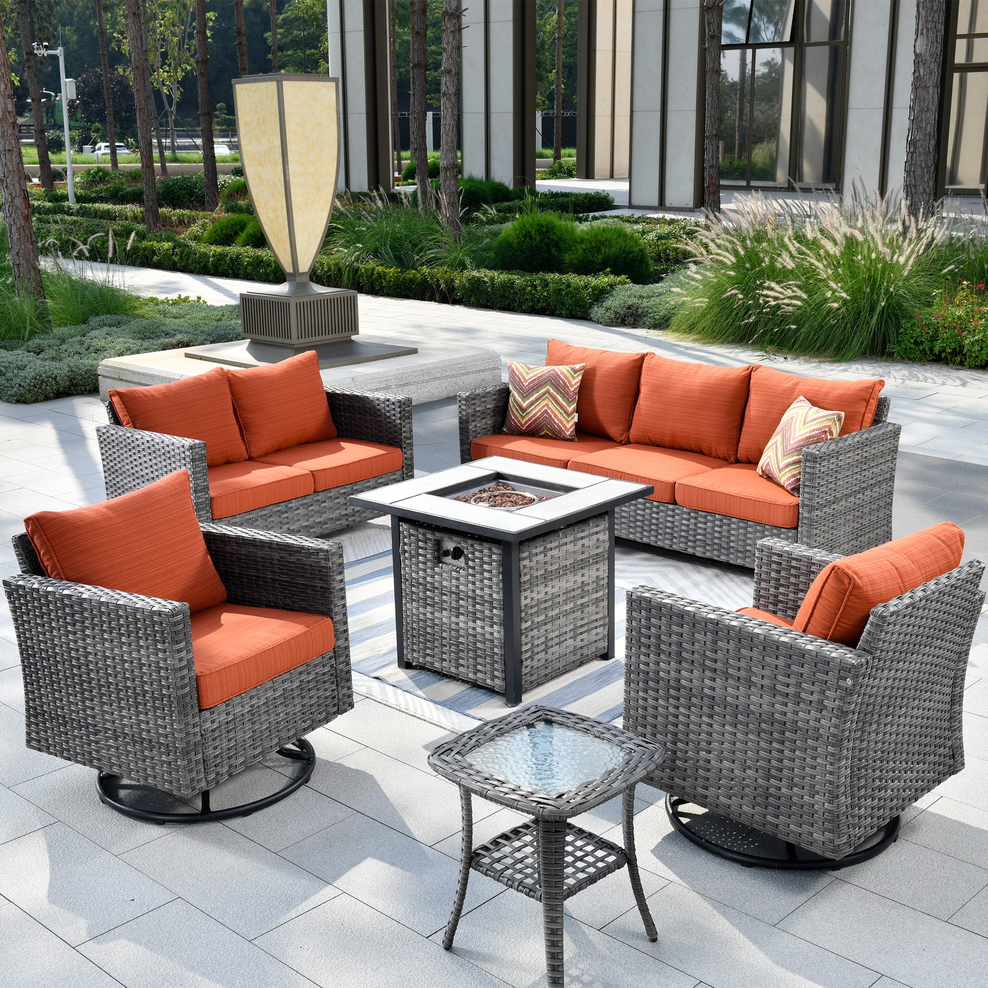 Ovios patio furniture 6 piece set outlet