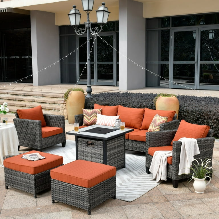 All weather patio furniture with fire pit sales
