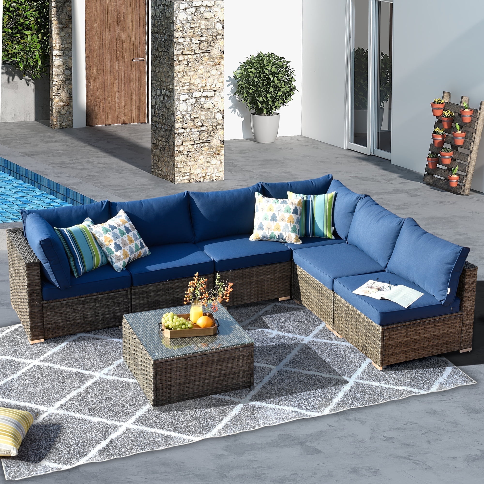 Big Joe Orahh Outdoor Modular, 4 piece Sectional