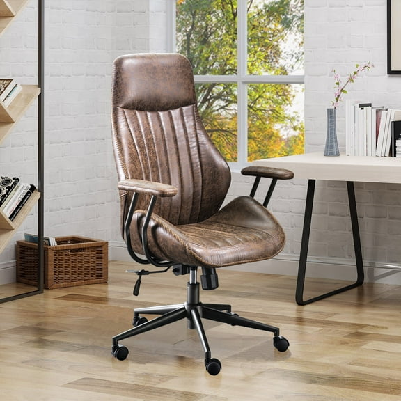 Ovios Ergonomic Home Office Chair Lumbar Support High Back Computer Chair Rolling Swivel Task Chairs with Wheels