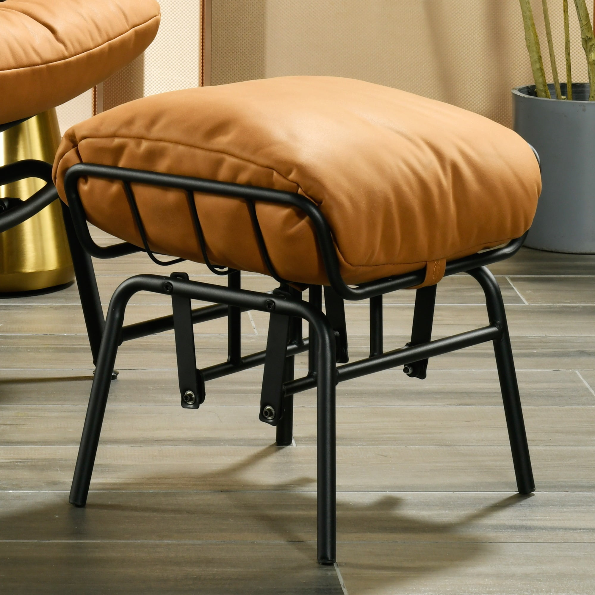 Ovios Furniture Indoor Ottoman of Accent Chair Comfy Glider Rocking