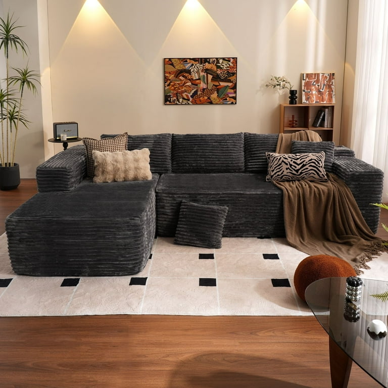 Sectional couch no chaise discount