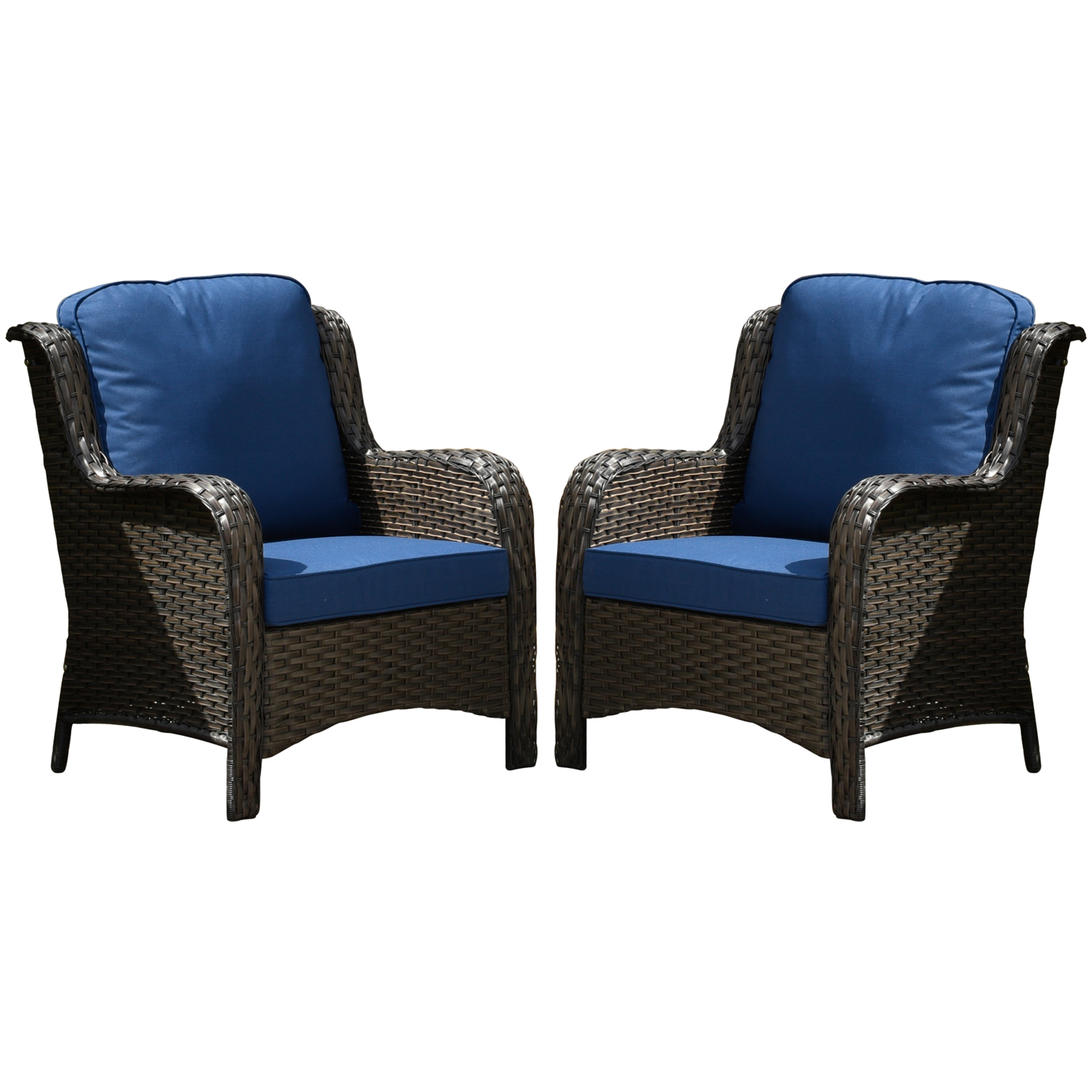 Mainstays Outdoor Patio Mid Back Chair Cushion, Multiple Patterns