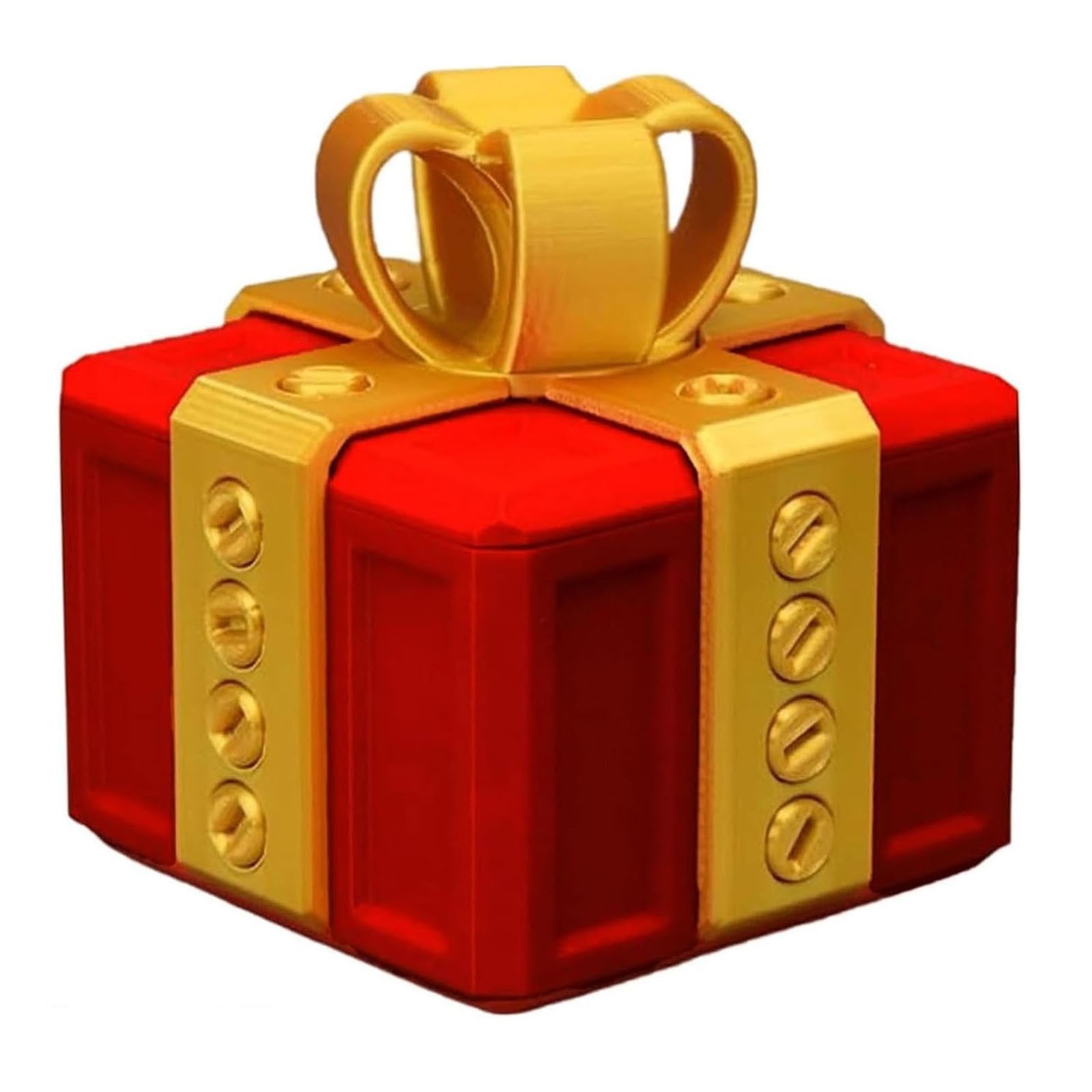 Ovticza Annoying Gift Box with Screws Annoying 3D Gift Box Puzzle Box Prank Toy Funny Box Christmas Unlocked Tease Gift Box Twist Storage