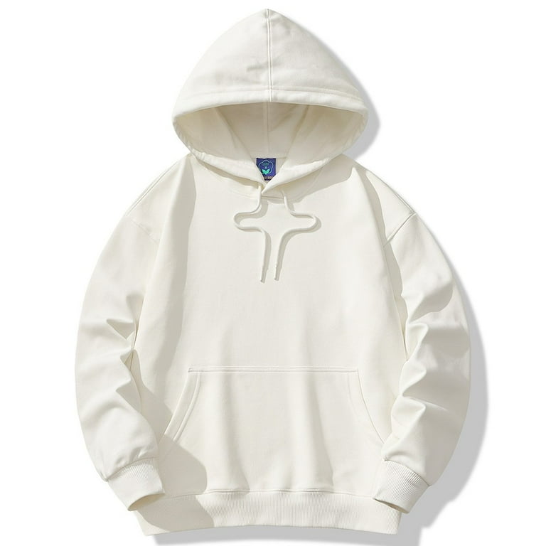 Thin white hoodie sales mens