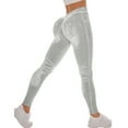 thumbnail image 1 of Ovticza High Waisted Skinny Butt Lifting Jeans Leggings Tummy Control Jeggings for Women with Pockets Light Gray L, 1 of 7