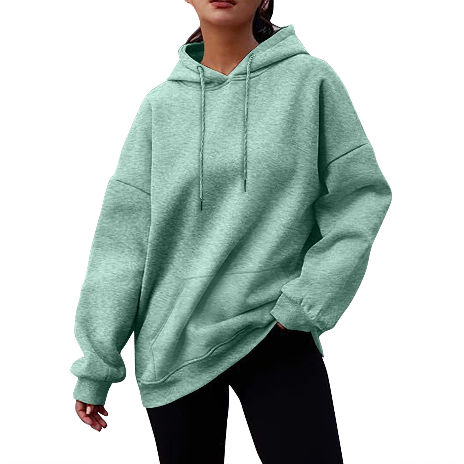 Ovticza Hoodie Women Plus Size Hooded with Pockets Soft Athletic