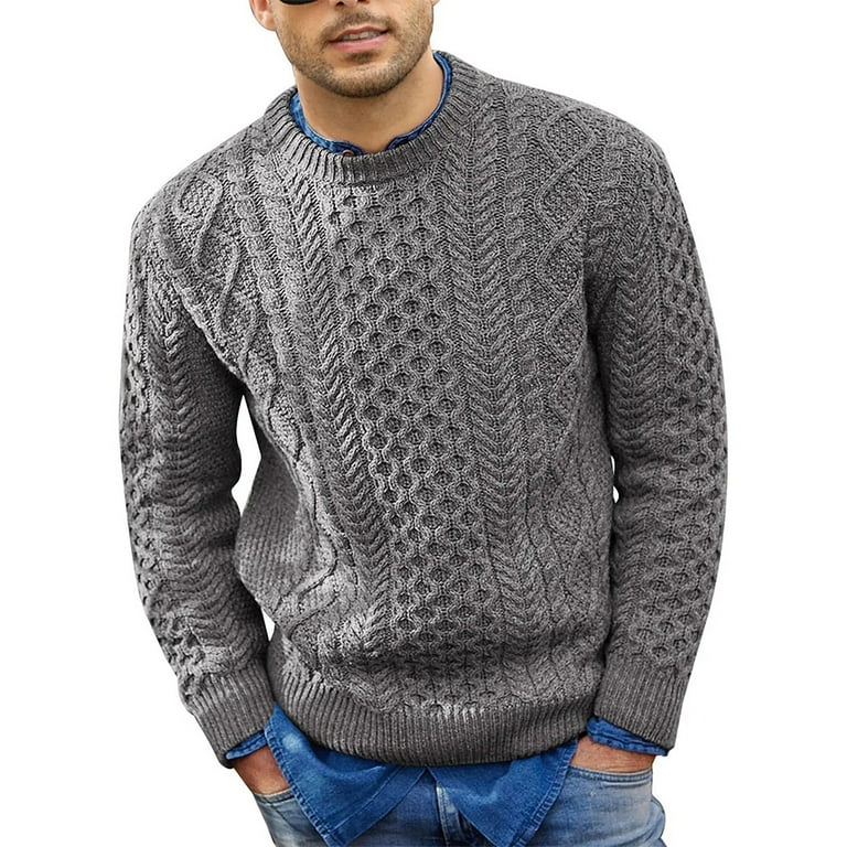 Ovticza Old Man Outfit for Men Dress Casual Tops Cable Knit Ovticza Old Man Outfit for Men Dress Casual Tops Cable Knit
